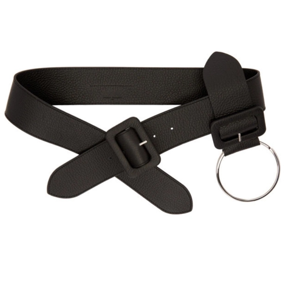 2018 MM6 Maison Martin Margiela Black Multi Buckle Belt